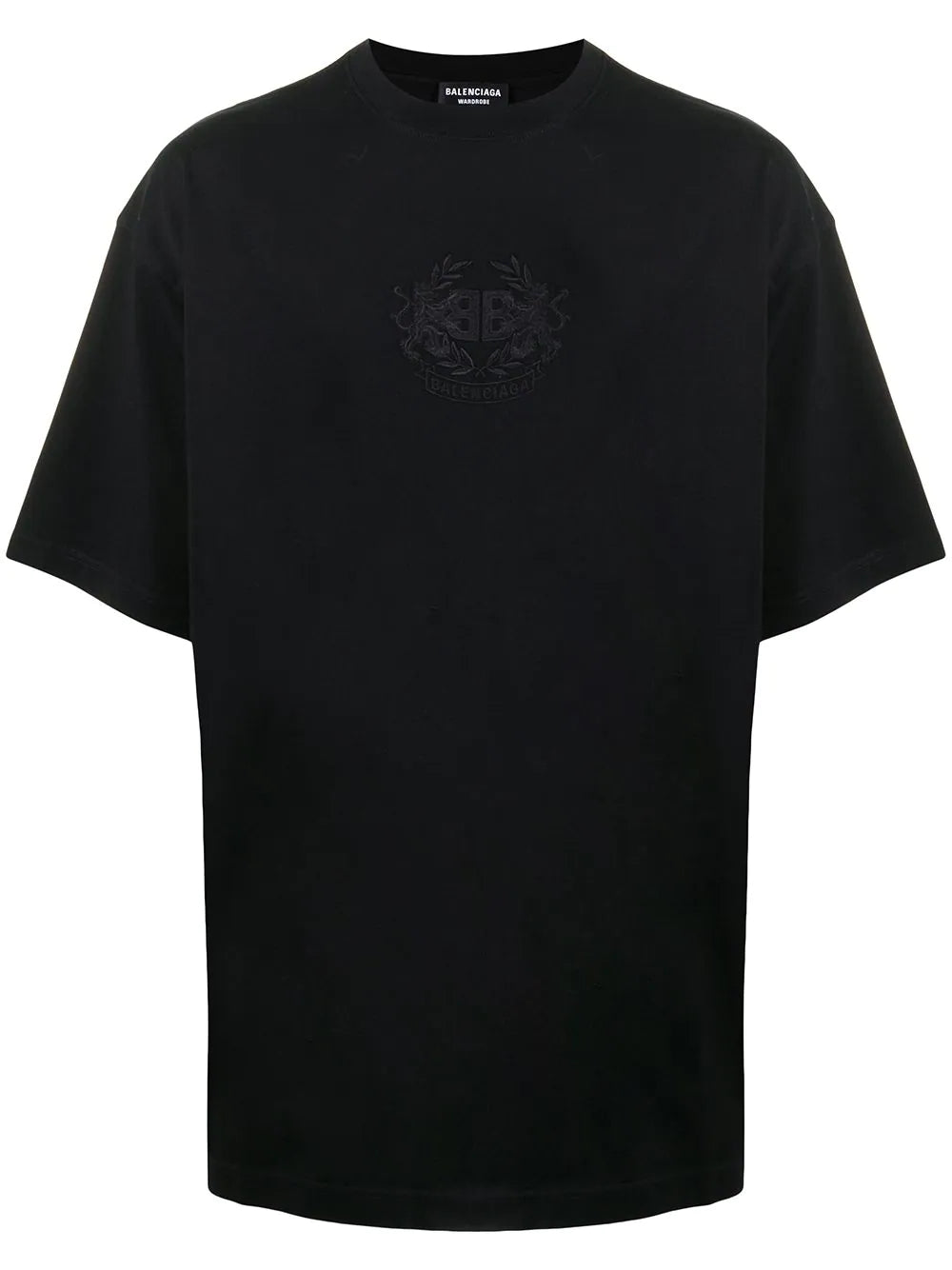 Lion's Laurel Embroidered Black T-shirt