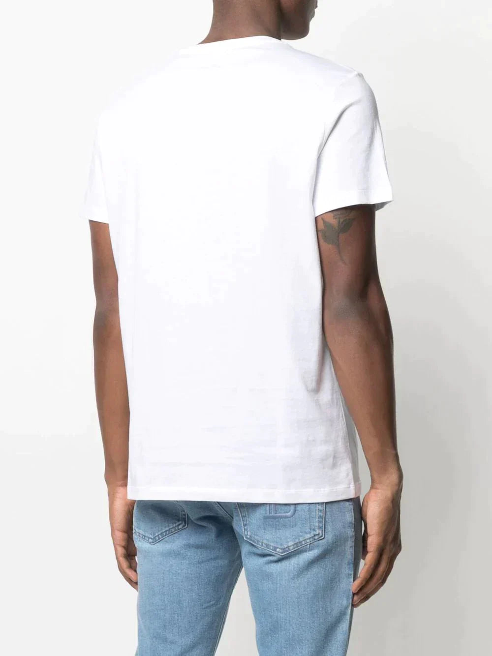 BLM Logo-embossed Cotton White T-shirt - Styledistrict