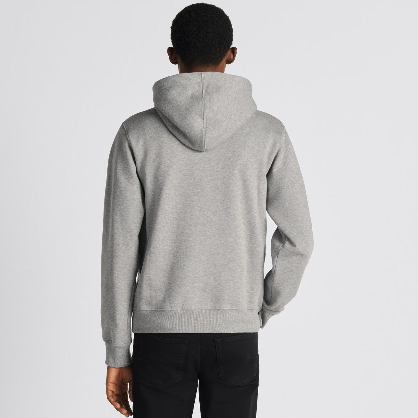 CD ICON GREY COTTON FLEECE HOODIE - Exclusive Wear