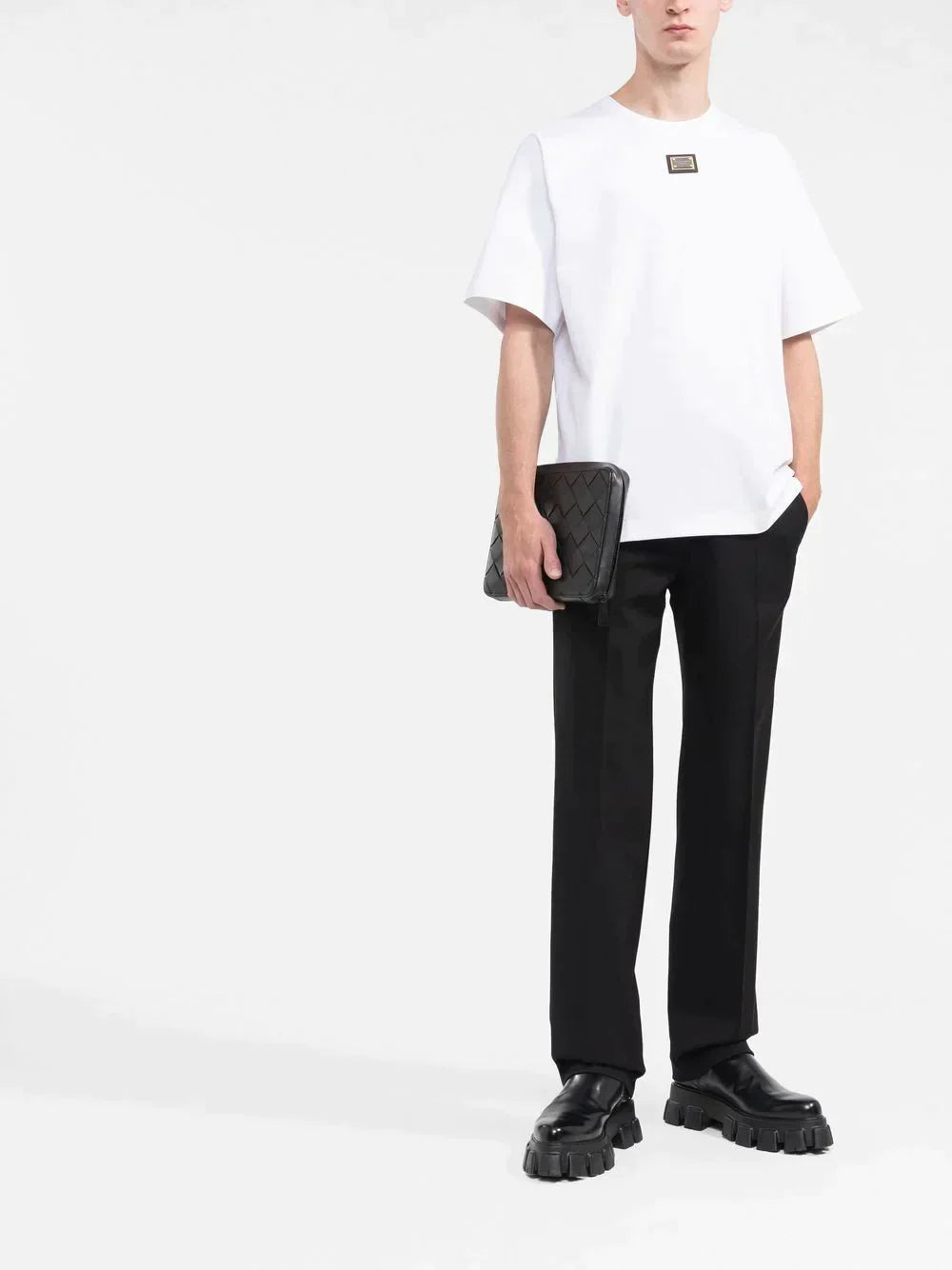 DG logo-plaque short-sleeved T-shirt - Styledistrict