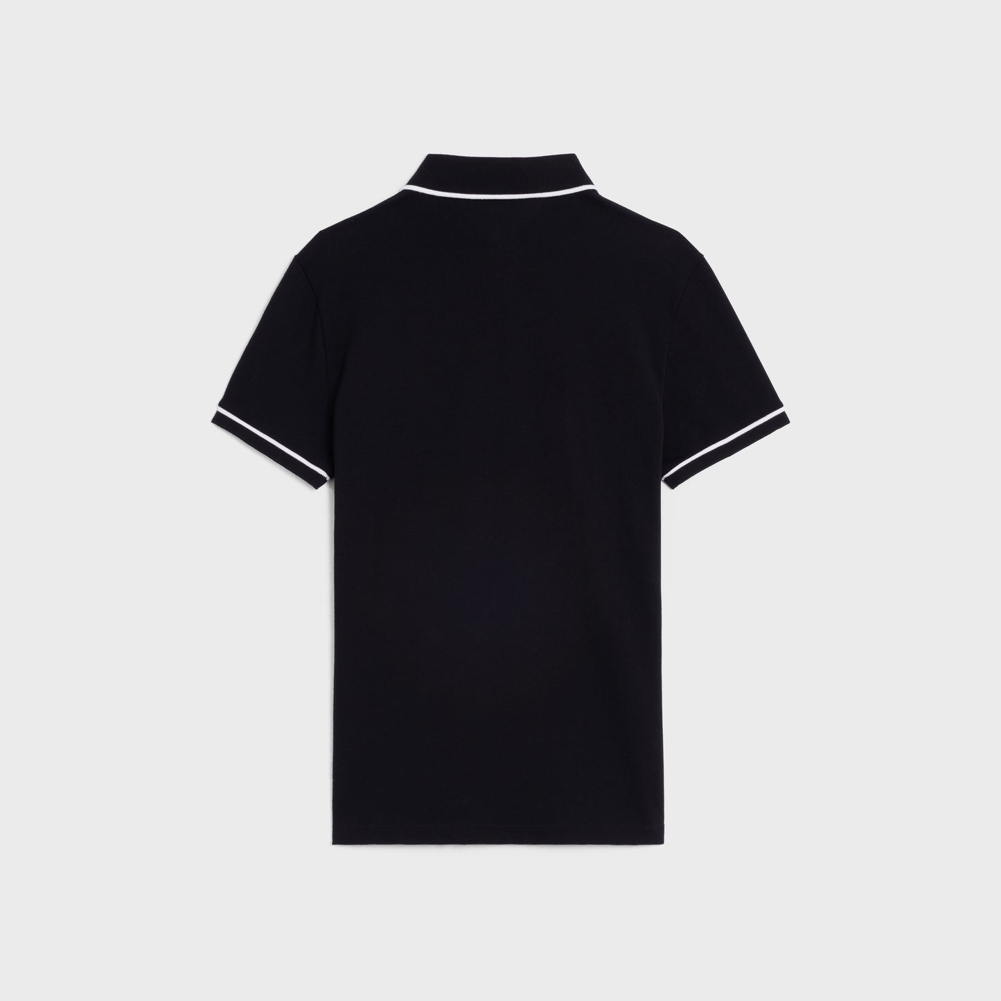 CLASSIC BLACK POLO SHIRT IN COTTON JERSEY