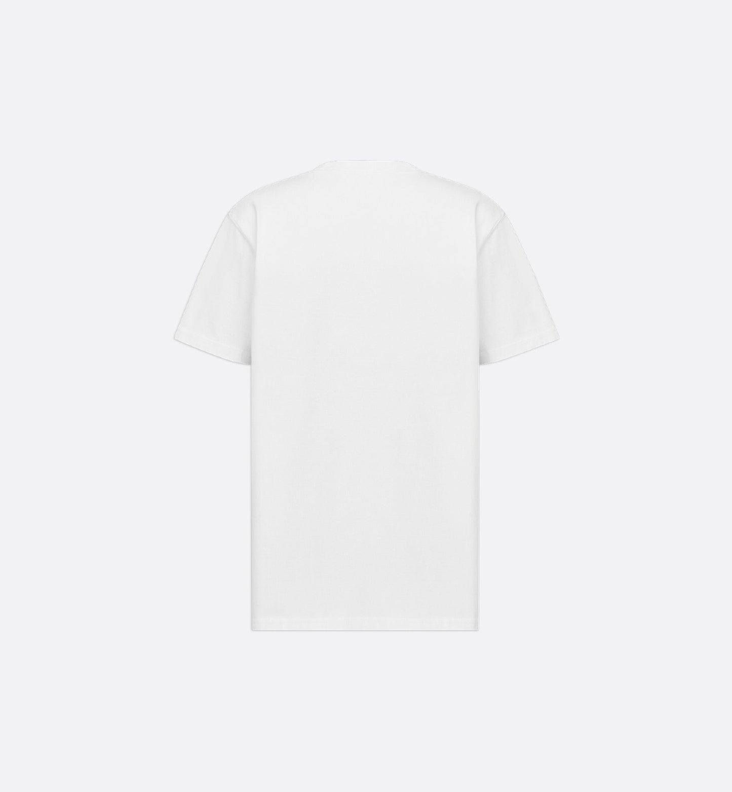 Couture Relaxed Fit White T-shirt with Embroidery