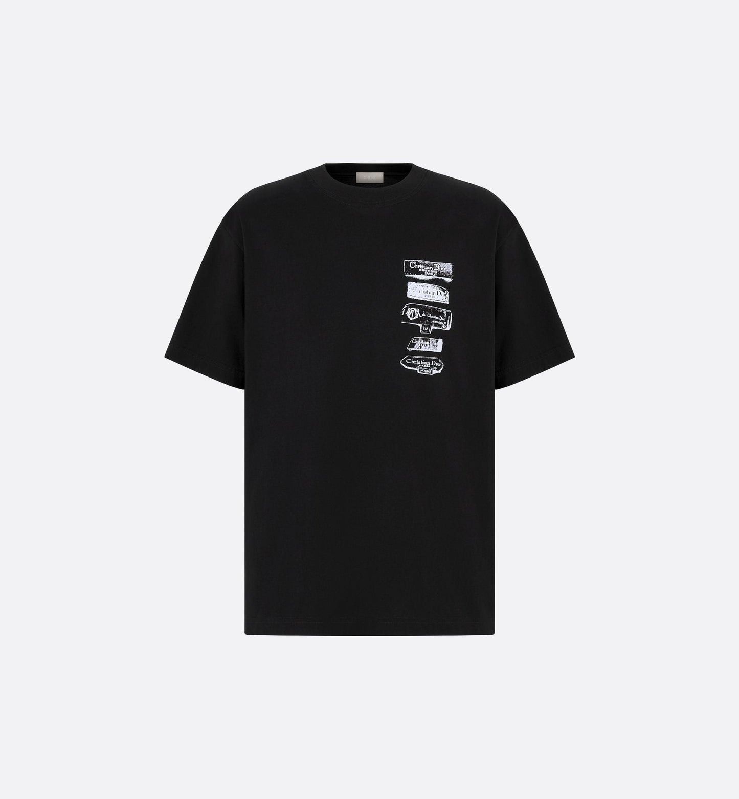 Archives Labels Relaxed Fit Black T-shirt