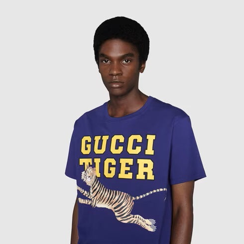 GUC Animal Patterns Blue T-shirt - Styledistrict