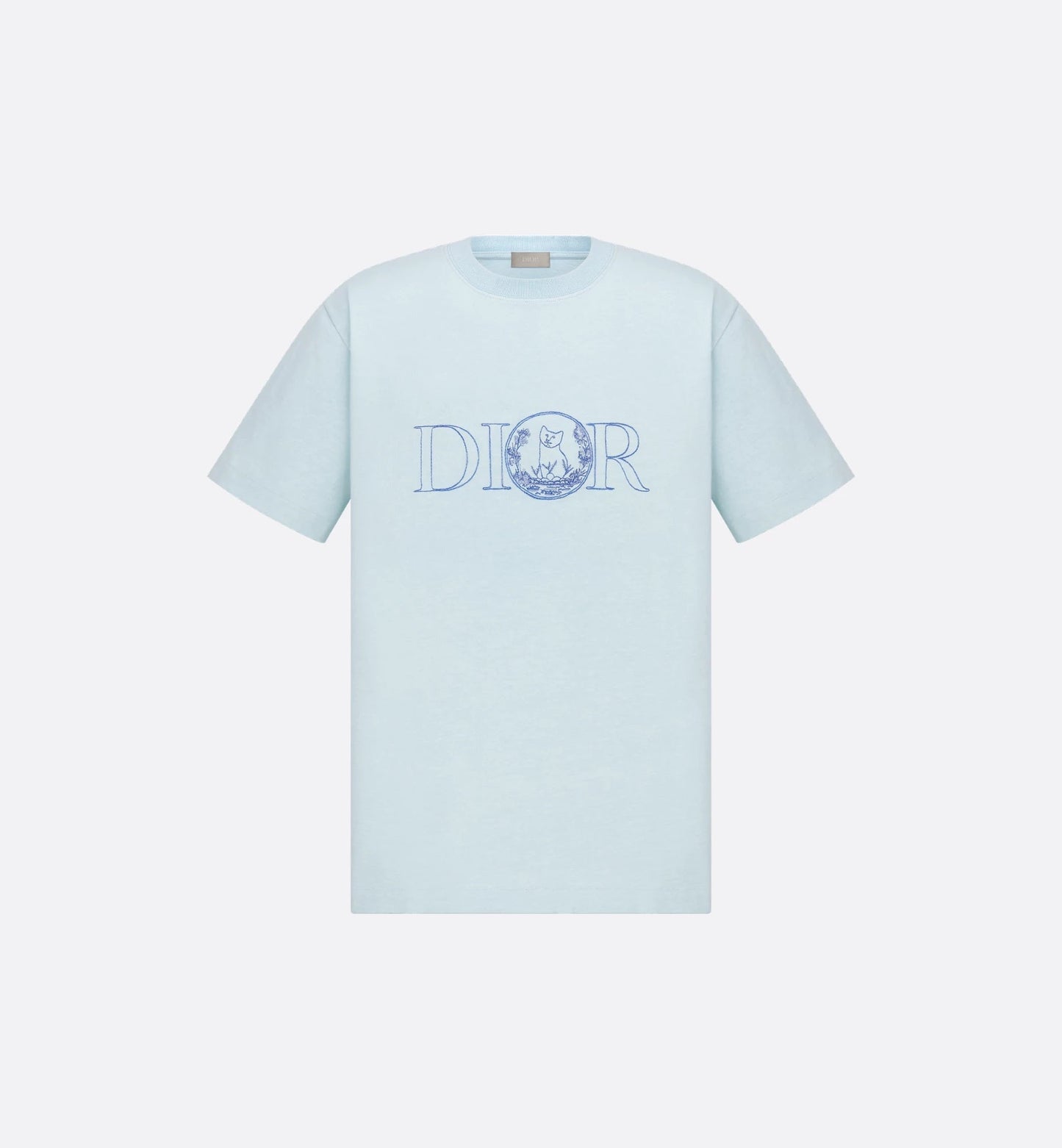 Hylton Nel Embroidered Blue T-shirt