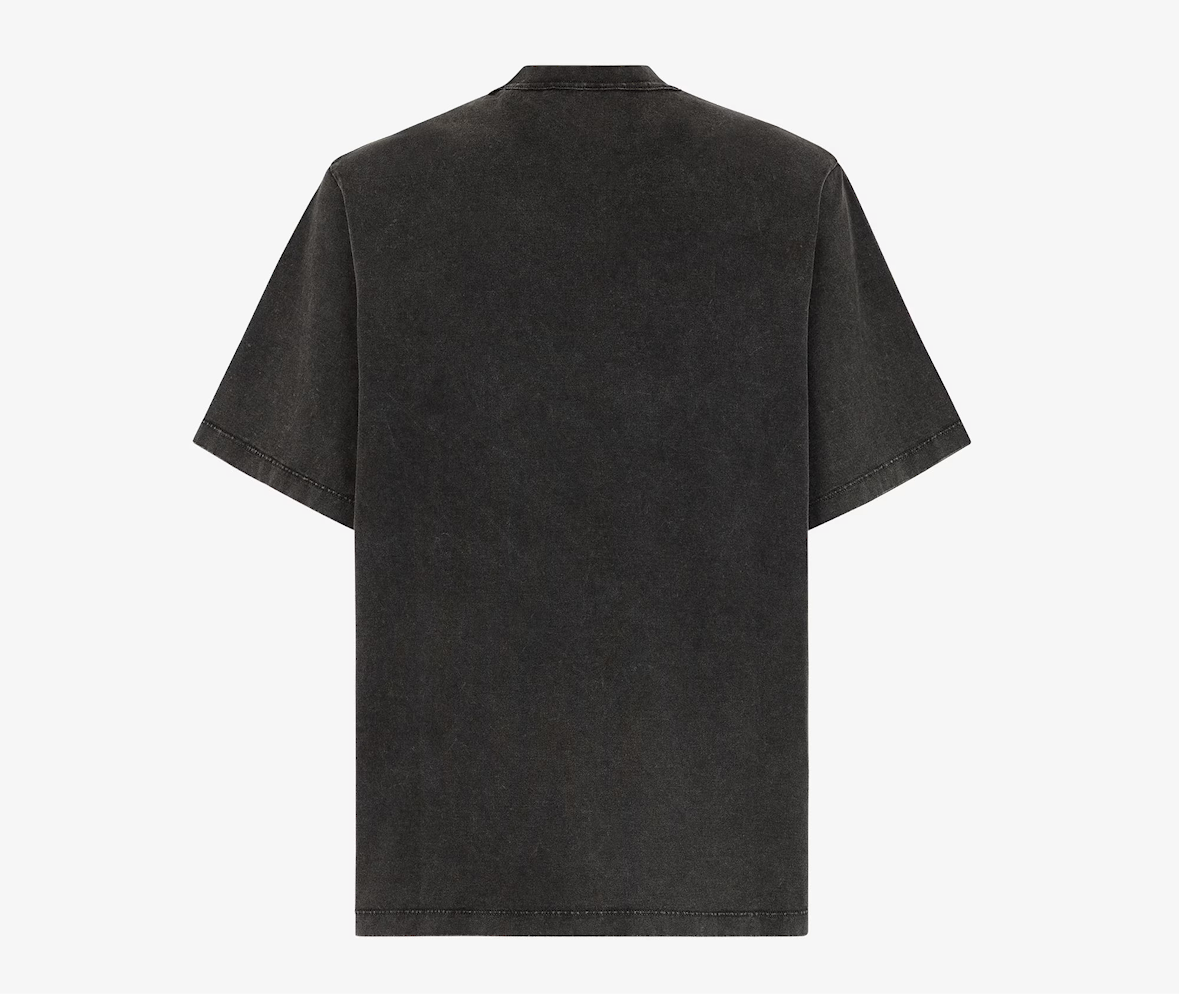 Black Washed Cotton Jersey T-shirt