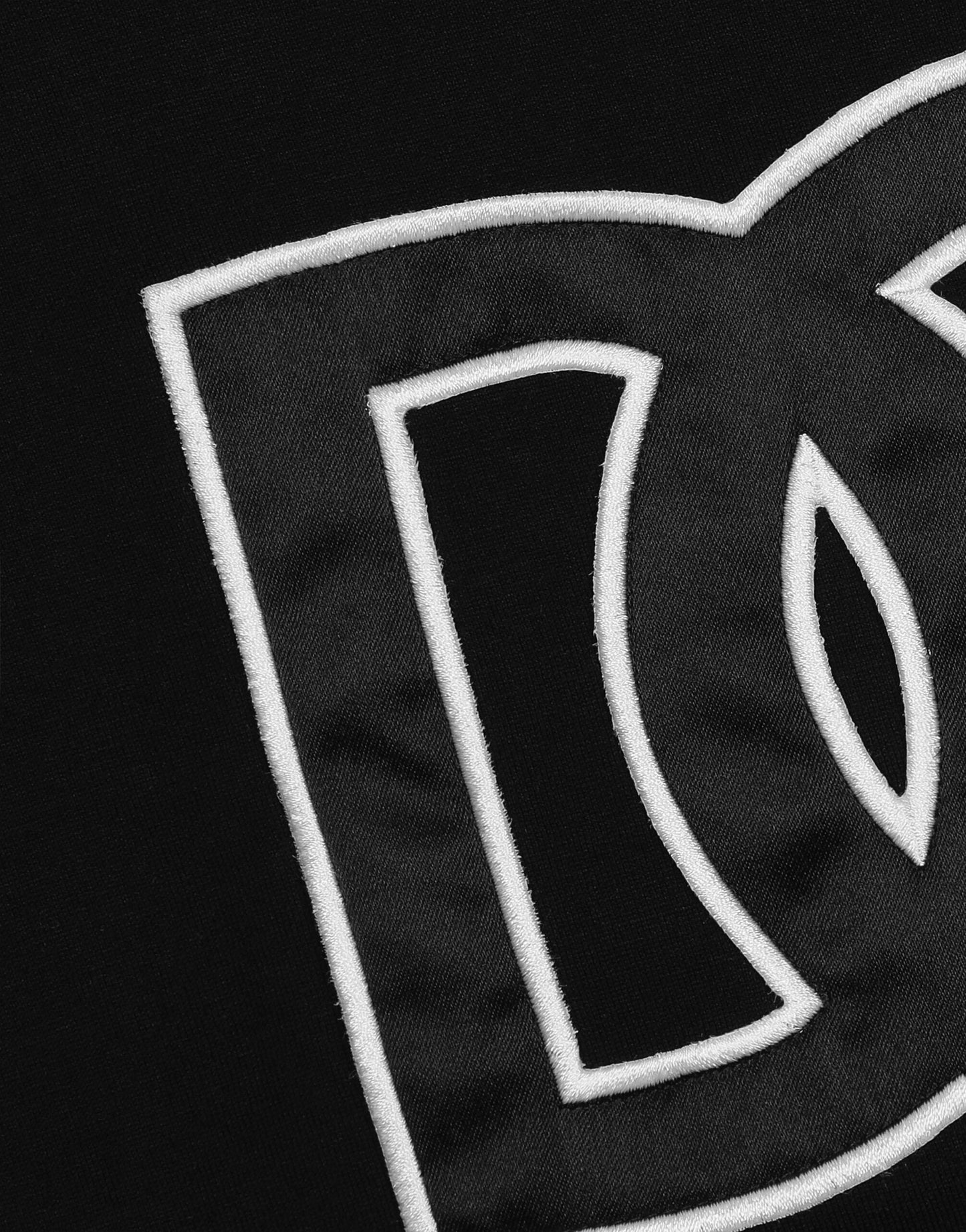 Black Cotton T-shirt with DG Patch