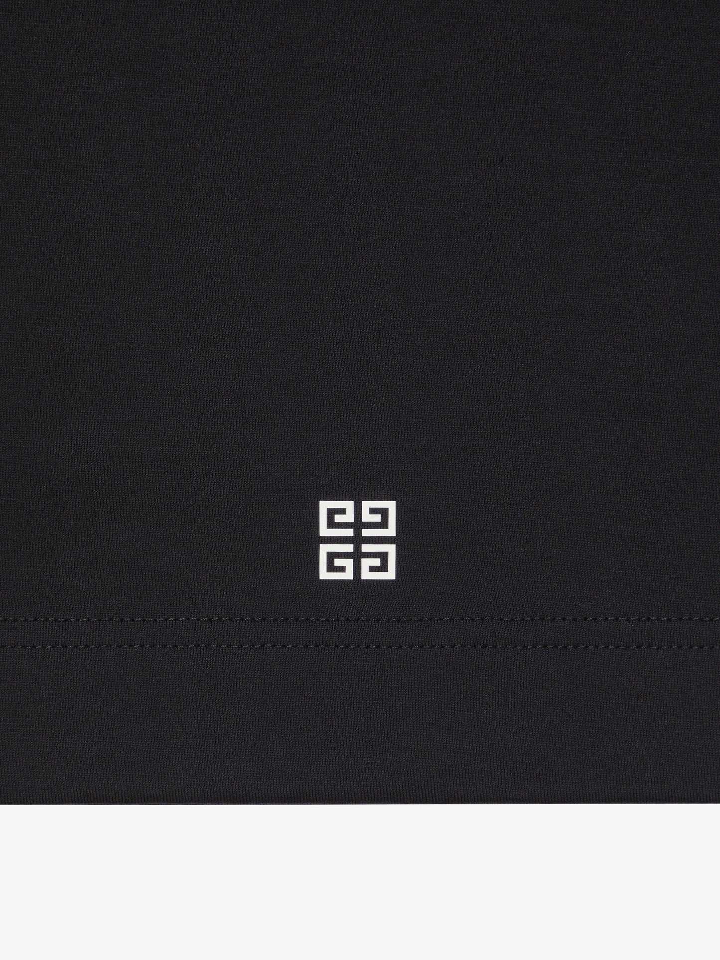 4G Stars Black Cotton T-shirt
