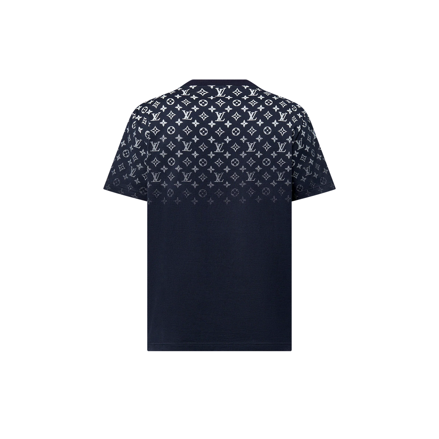 Gradient Navy Blue Cotton T-shirt