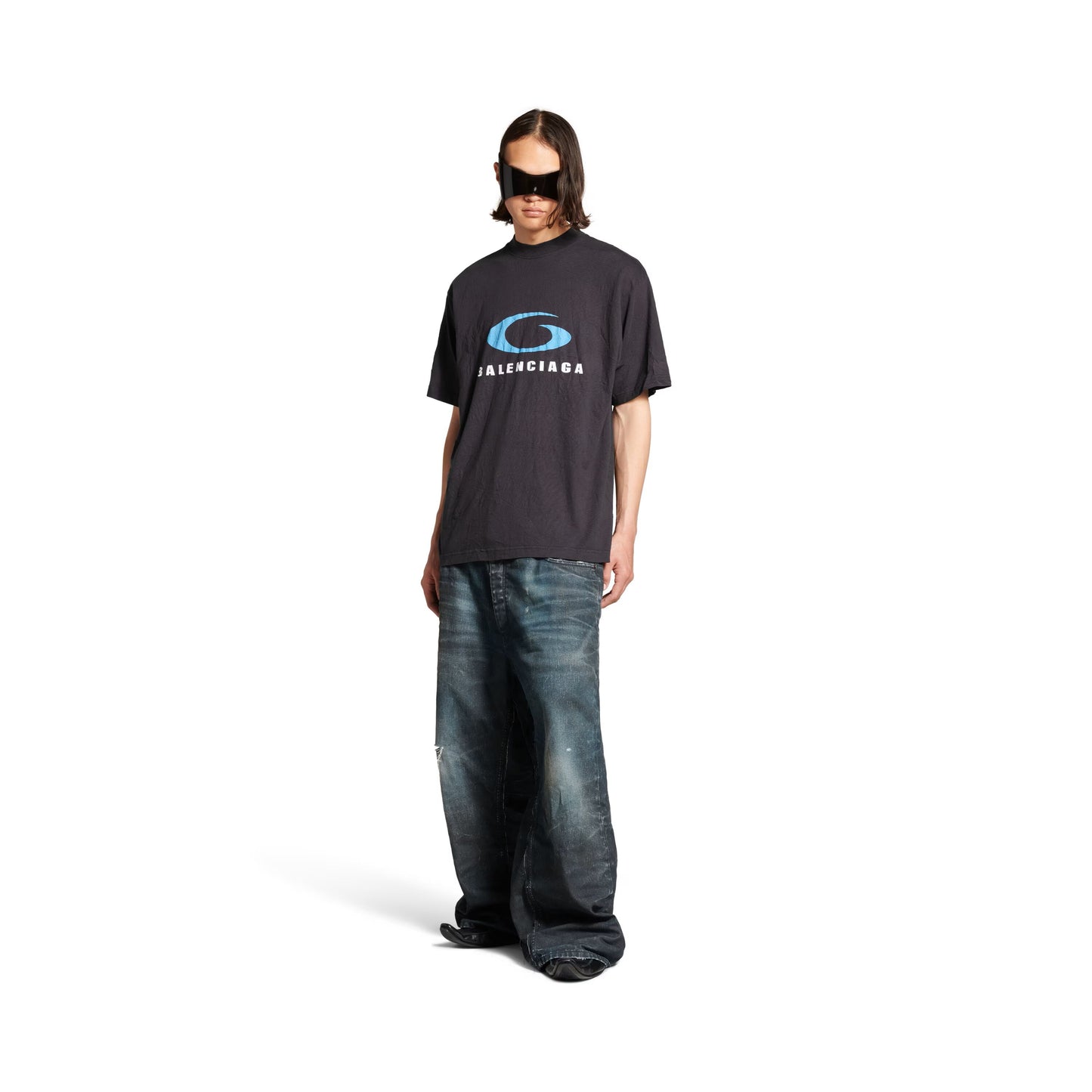LOOP SPORTS ICON MEDIUM FIT BLACK T-SHIRT