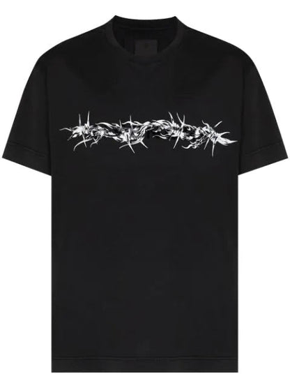 GVCH barbed wire logo T-shirt - Styledistrict