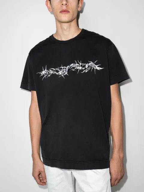 GVCH barbed wire logo T-shirt - Styledistrict