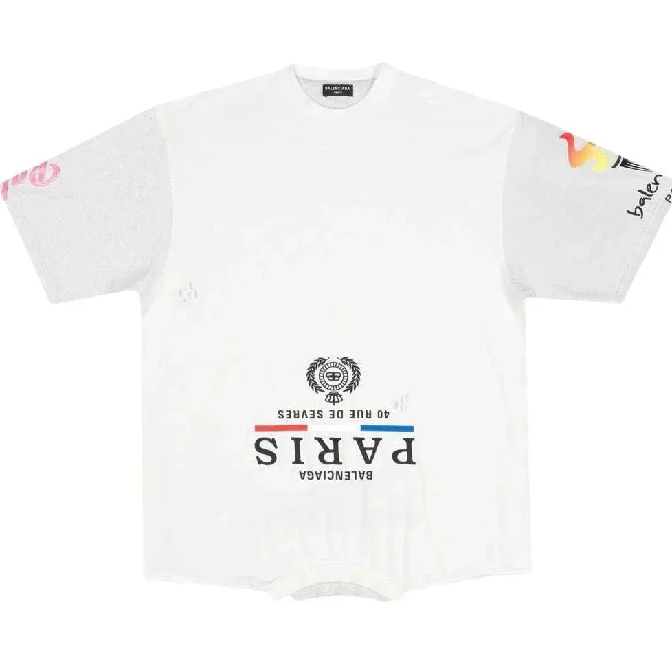 Speed Hunter Oversized White T-shirt - Exclusive Wear