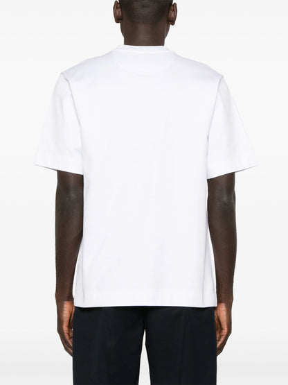 FF Plaque White Cotton T-shirt