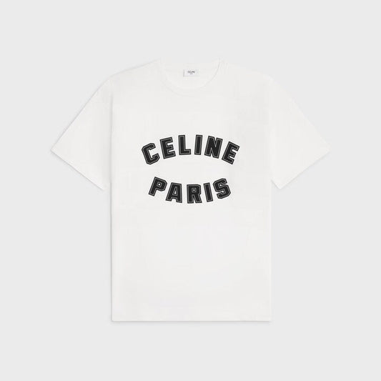 White Cotton Jersey Loose Fit T-shirt