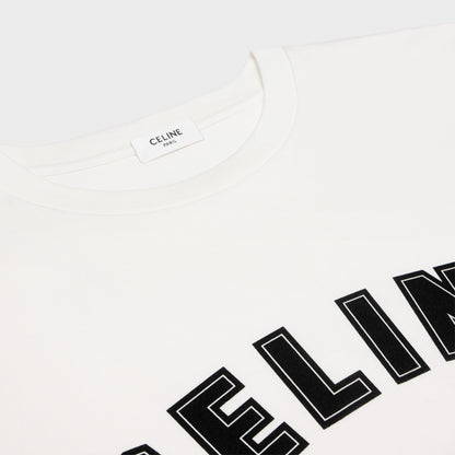 White Cotton Jersey Loose Fit T-shirt