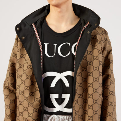GG Interlocking Black Oversize T-shirt
