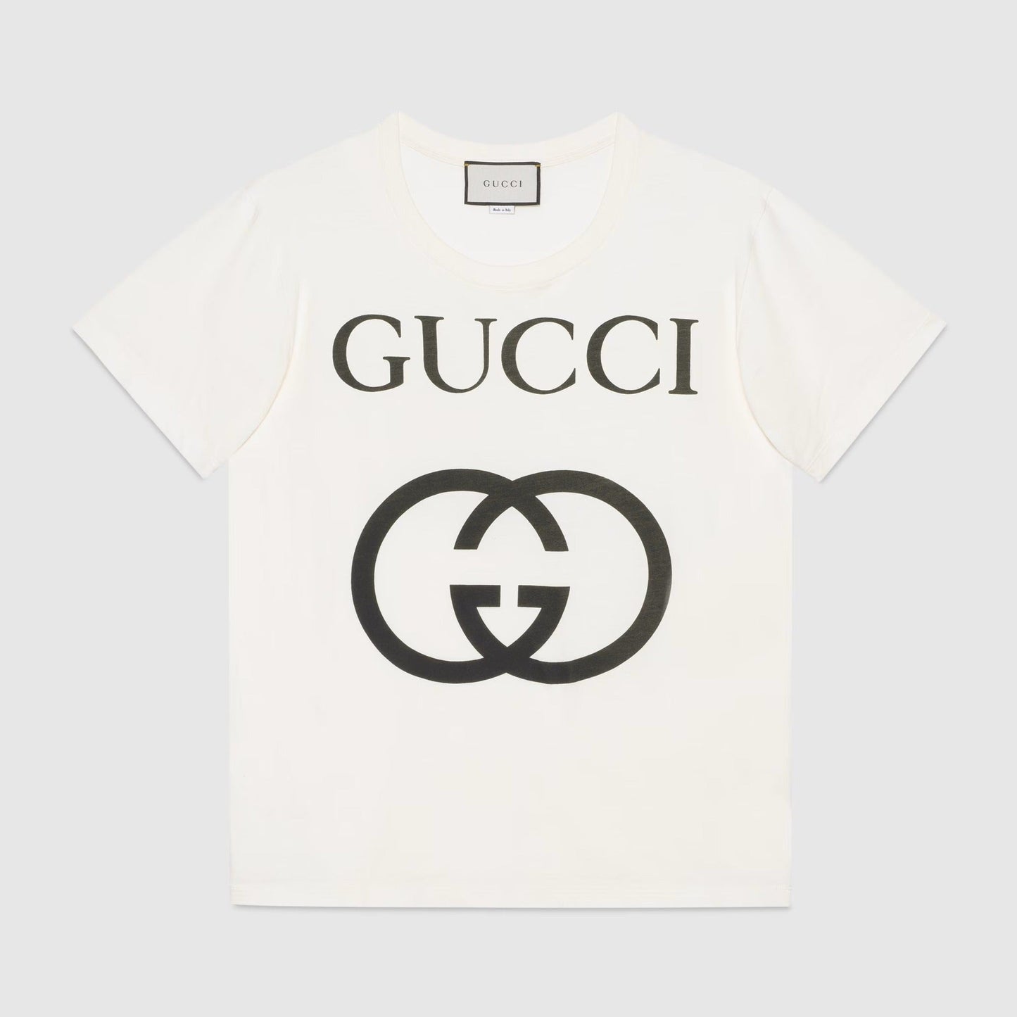 GG Interlocking White Oversize T-shirt