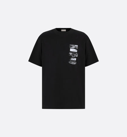 Archives Labels Relaxed Fit Black T-shirt