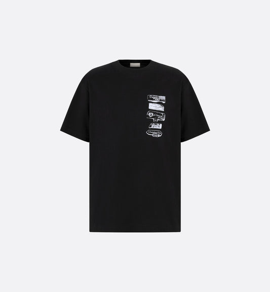 Archives Labels Relaxed Fit Black T-shirt