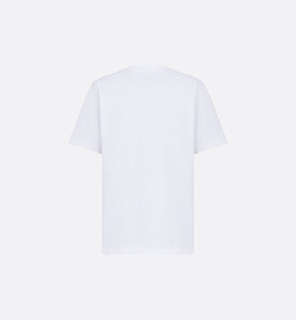Charm Relaxed Fit White T-shirt