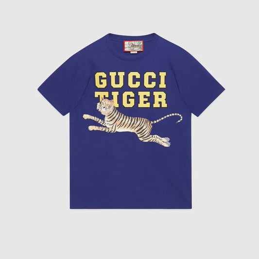 GUC Animal Patterns Blue T-shirt - Styledistrict