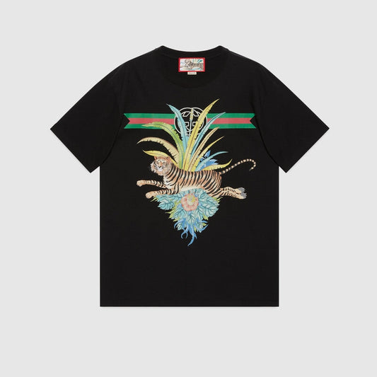 GUC Tiger Black T-shirt - Styledistrict