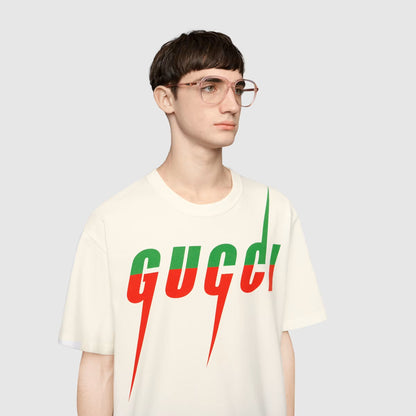 GUC Blade Print White T-shirt - Styledistrict