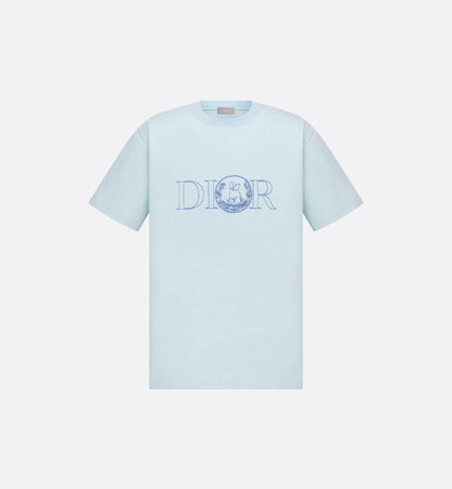 Hylton Nel Embroidered Blue T-shirt