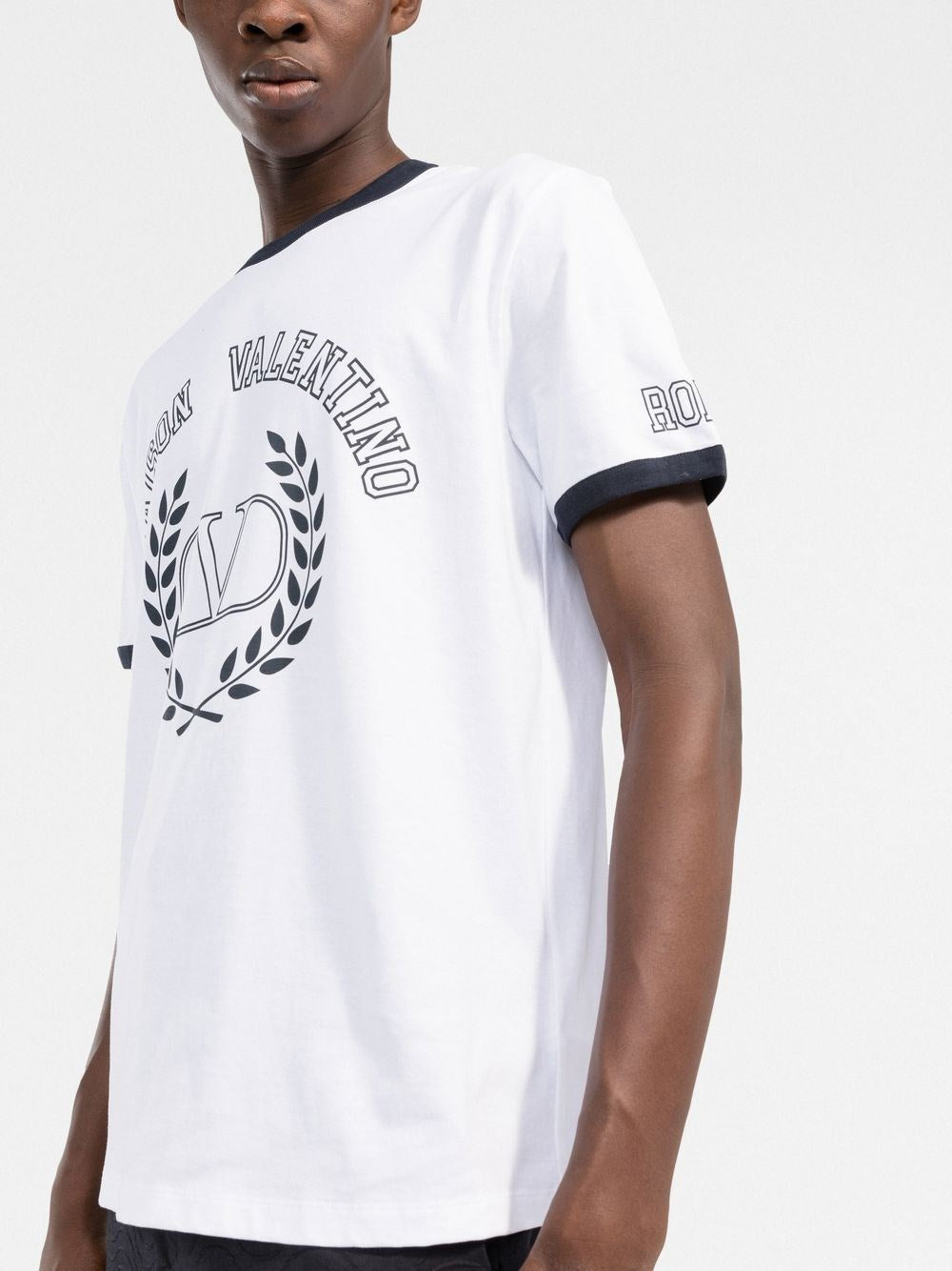 VLTN Maison Valentino Embroidered White T-shirt - Exclusive Wear