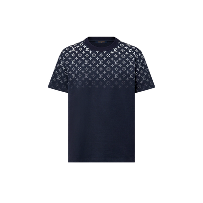 Gradient Navy Blue Cotton T-shirt