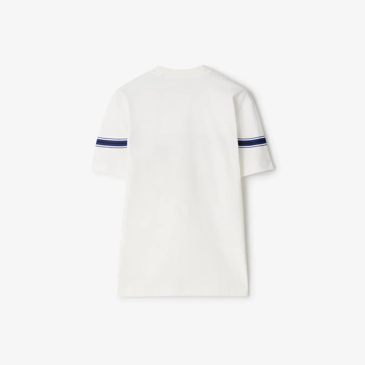 Striped White Cotton T-shirt