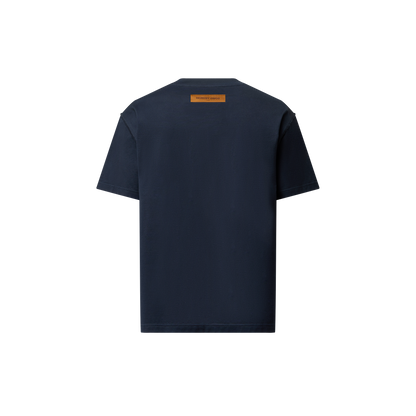 Embossed Logo Blue T-shirt