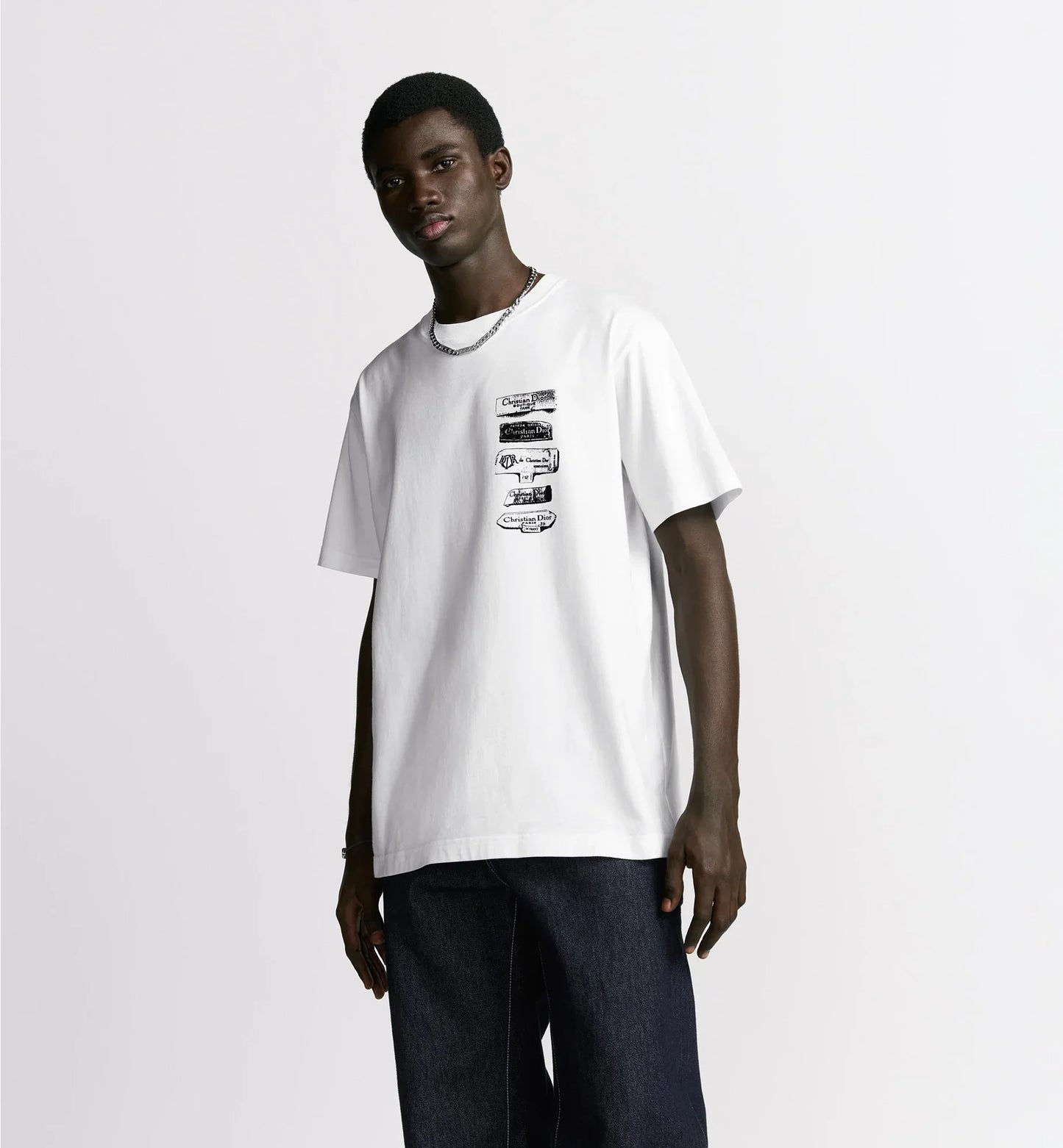 Archives Labels Relaxed Fit White T-shirt