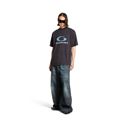 LOOP SPORTS ICON MEDIUM FIT BLACK T-SHIRT