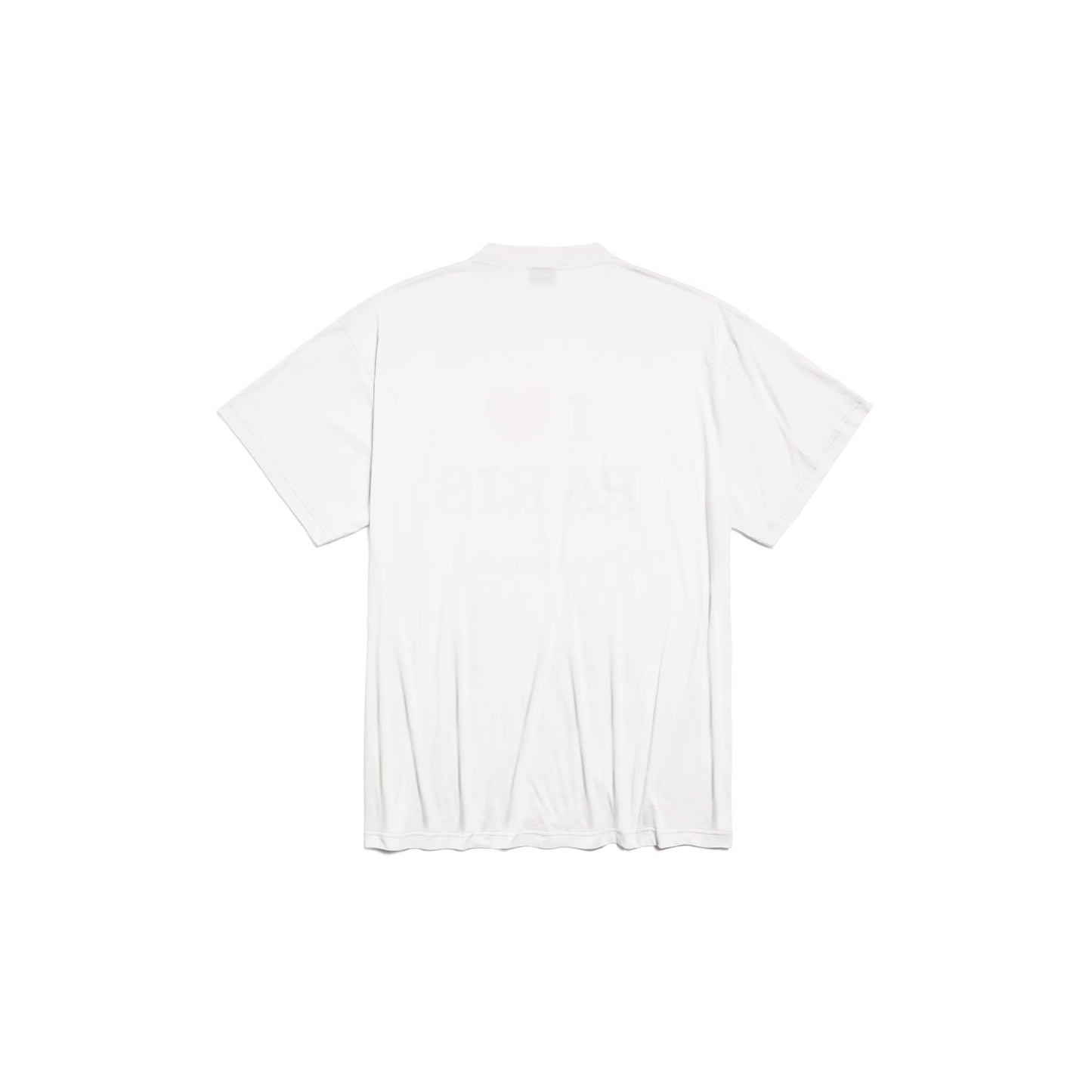 I LOVE PARIS WHITE OVERSIZED T-SHIRT