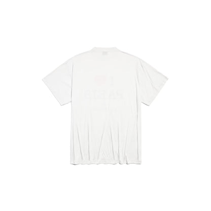 I LOVE PARIS WHITE OVERSIZED T-SHIRT