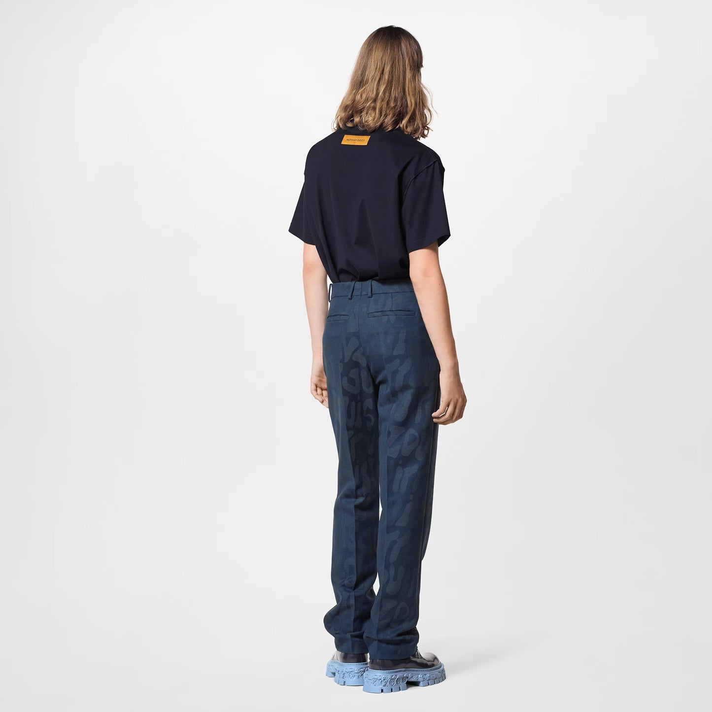Black T-shirt with Embossed Logo