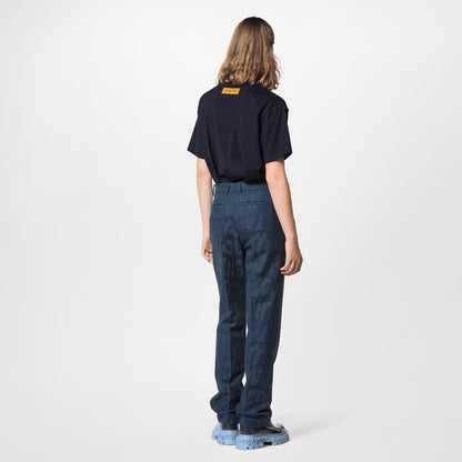 Black T-shirt with Embossed Logo